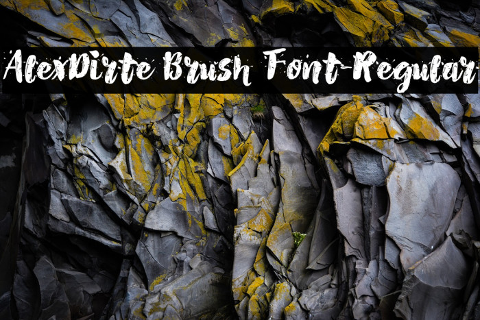AlexDirte Brush Font-Regular Font examples
