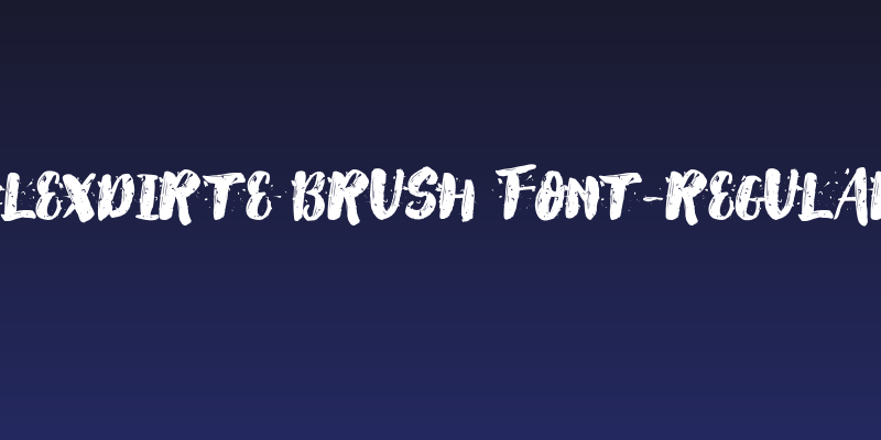 AlexDirte Brush Font-Regular Social Header