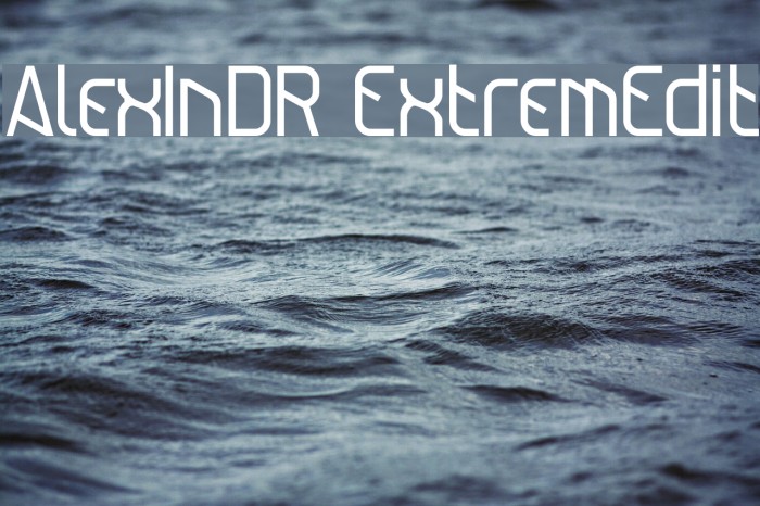 AlexInDR ExtremEdit Font examples