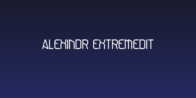 AlexInDR ExtremEdit Social Header