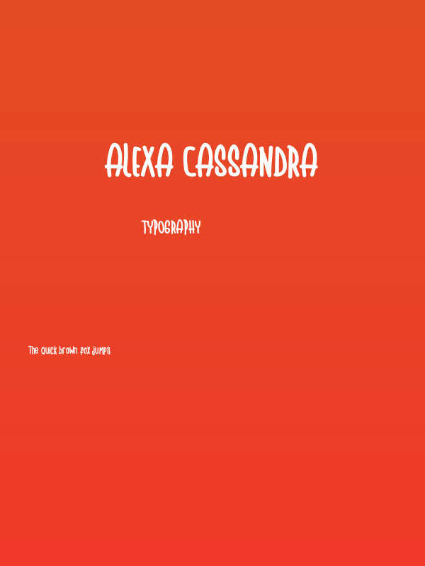 Alexa Cassandra Poster