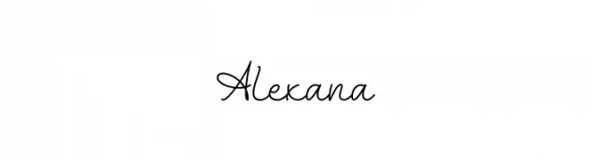 Alexana  les polices de caractères gratuit tlcharger