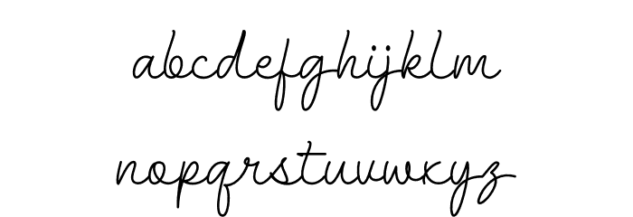 Alexana Font LOWERCASE