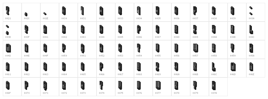 Alexander Filled Regular Character Map