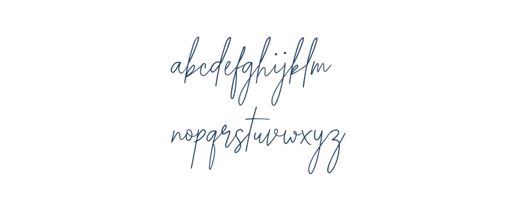 Alexander Lettering PERSONAL Regular Lowercase