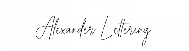 Alexander Lettering  les polices de caractères gratuit tlcharger