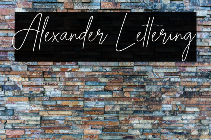 Alexander Lettering Example 2