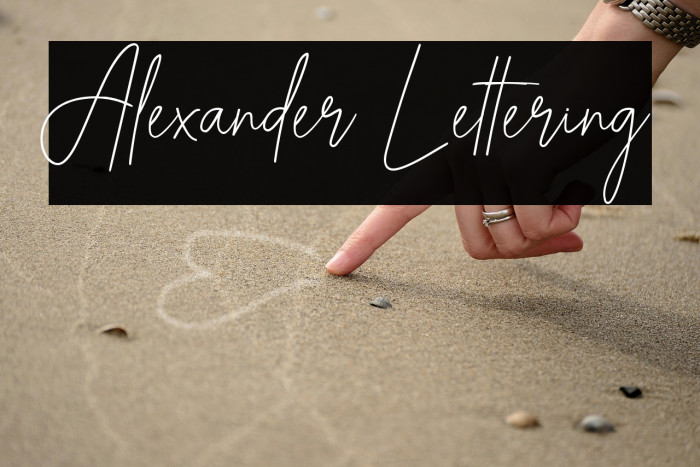 Alexander Lettering Example 3