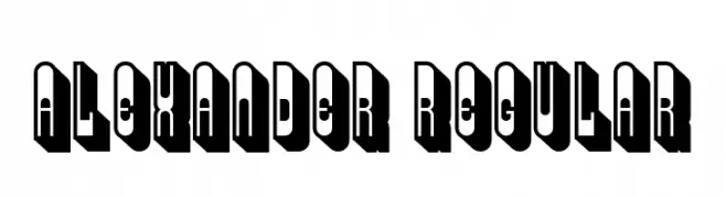 Alexander Regular  免费字体下载