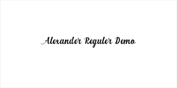 Alexander Reguler Demo Logo