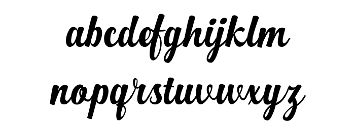 Alexander Reguler Demo Font LOWERCASE