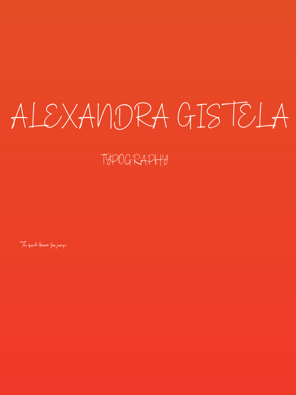 Alexandra Gistela Poster