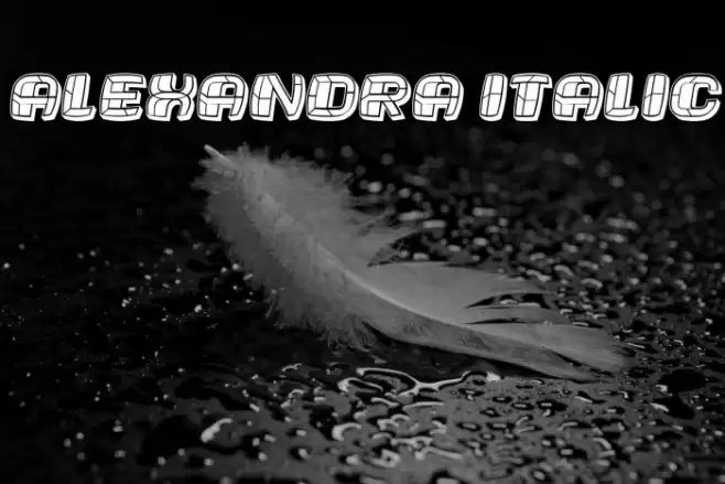 Alexandra Italic Font examples