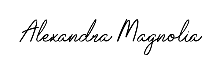 Alexandra Magnolia  免费字体下载