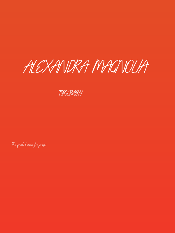 Alexandra Magnolia Poster