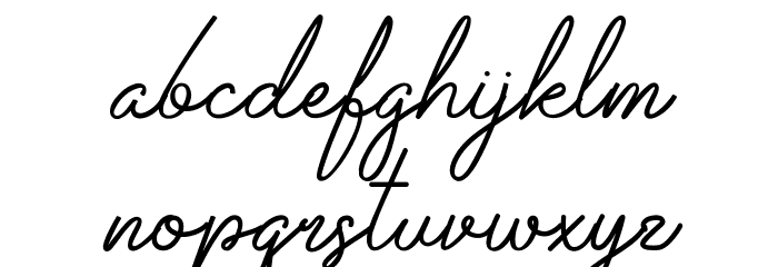 Alexandra Magnolia Font LOWERCASE