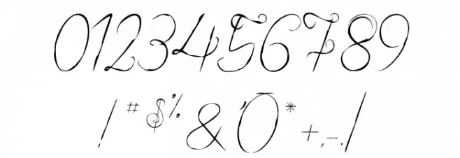 Alexandra Orleans Font OTHER CHARS