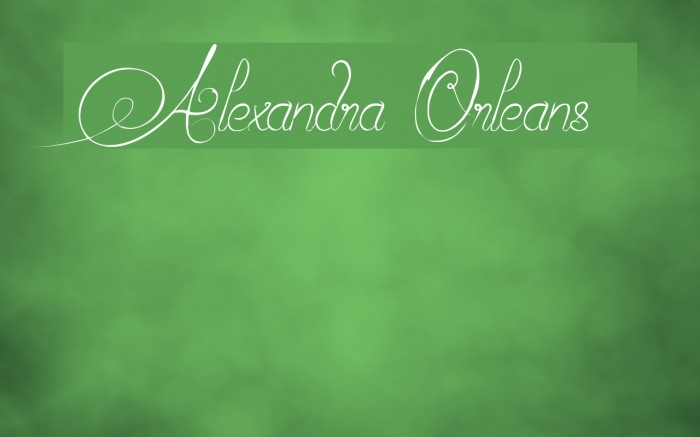 Alexandra Orleans Шрифта examples