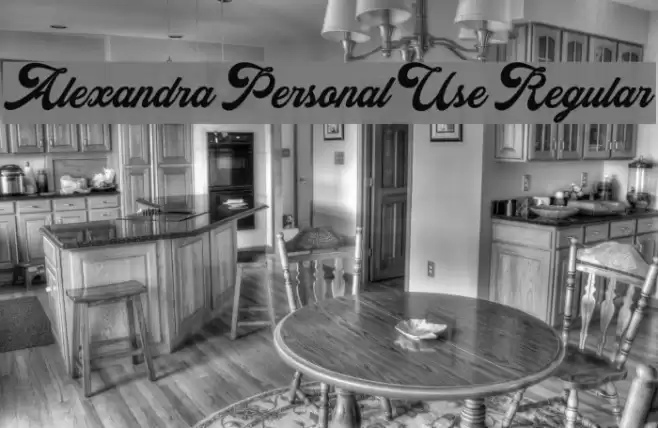 Alexandra Personal Use Regular Font examples