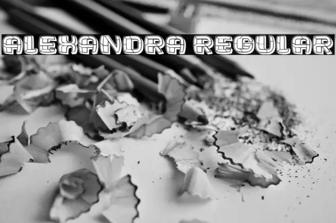 Alexandra Regular Font examples
