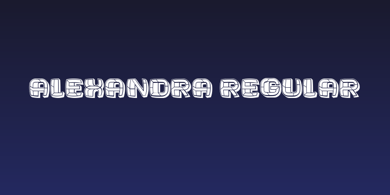 Alexandra Regular Social Header