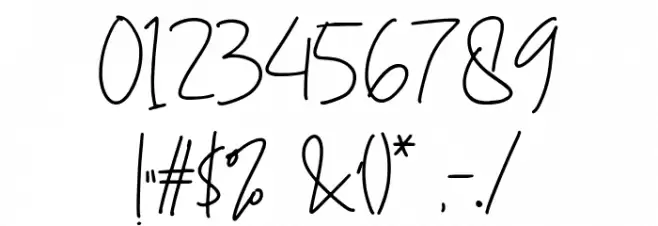 Alexandra Signature Regular Font OTHER CHARS