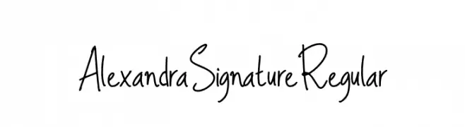 Alexandra Signature Regular  Fuentes Gratis Descargar