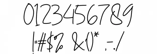 Alexandra Signature Regular Font OTHER CHARS