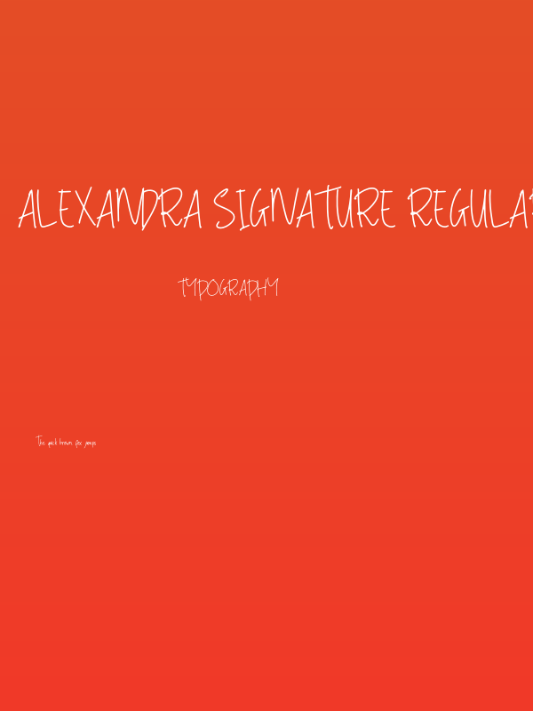 Alexandra Signature Regular Poster