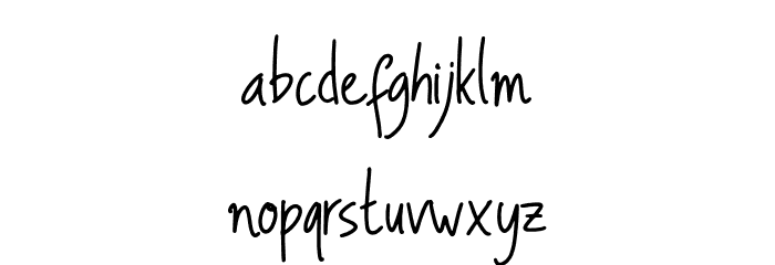Alexandra Signature Regular Font LOWERCASE