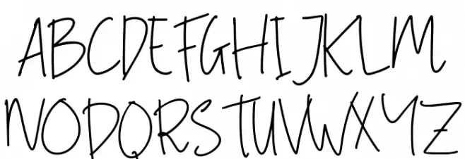 Alexandra Signature Regular Font Litere mari