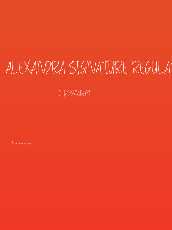 Alexandra Signature Regular Poster