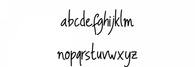 Alexandra Signature Regular 字体 小写