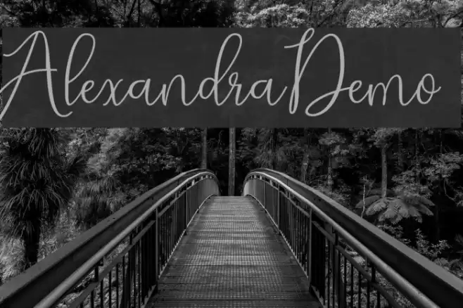 AlexandraDemo Font examples