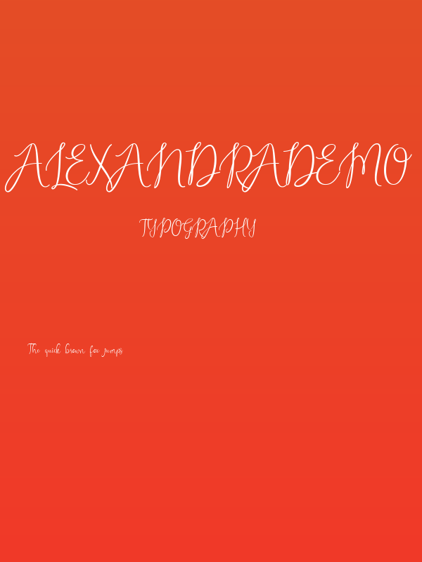 AlexandraDemo Poster