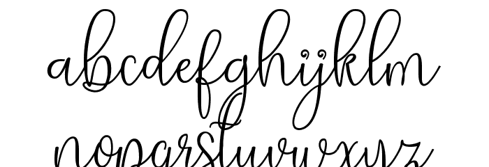 AlexandraDemo Font LOWERCASE