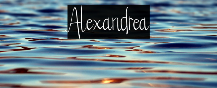 Alexandrea Example 2