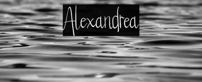 Alexandrea Font examples