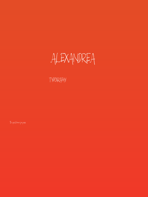 Alexandrea Poster