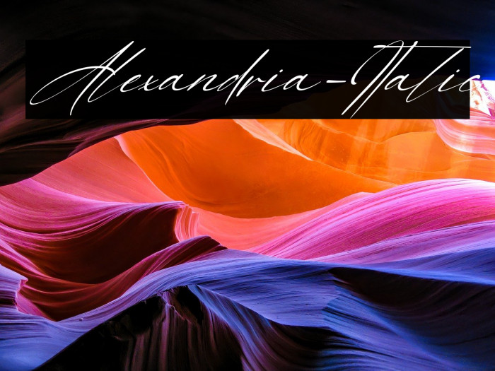 Alexandria-Italic Example 3