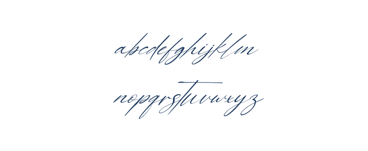 Alexandria-Italic Lowercase