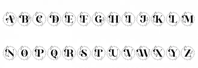 Alexandria Monogram 字体 大写