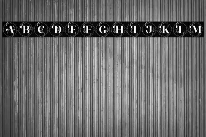 Alexandria Monogram Font examples