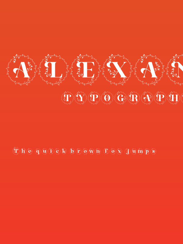 Alexandria Monogram Poster