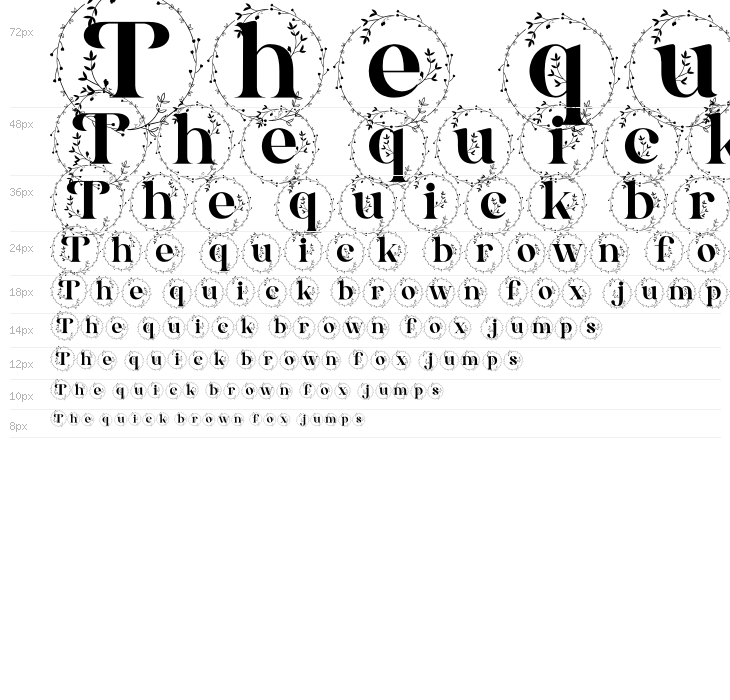 Alexandria Monogram Waterfall