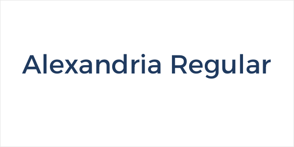 Alexandria Regular Logo