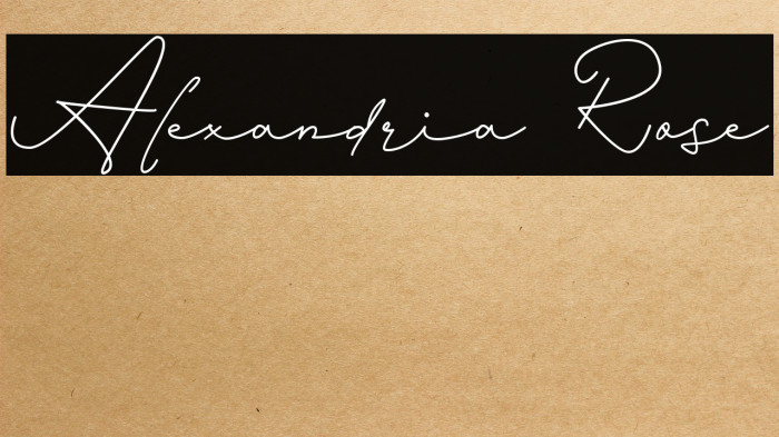 Alexandria Rose Example 2