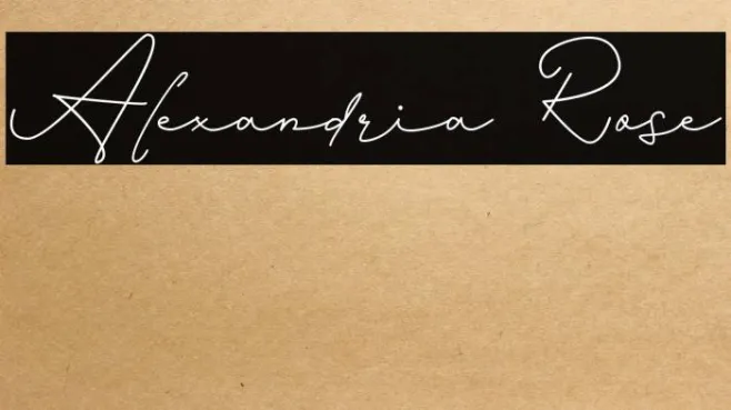 Alexandria Rose Example 2