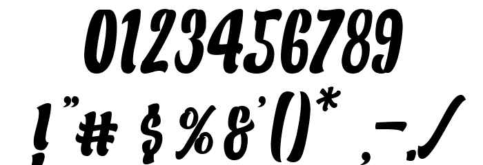Alexandria Script-Medium Font OTHER CHARS