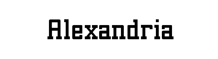 Alexandria फ़ॉन्ट